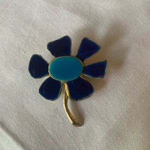 Vintage 90s Flower Brooch Pin